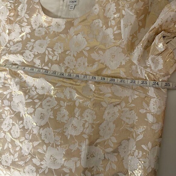 J.Crew Factory Jacquard Puff-Sleeve Top - Picture 11 of 12